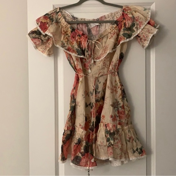 ZIMMERMANN Laelia ruffled Floral linen dress - Picture 3 of 10
